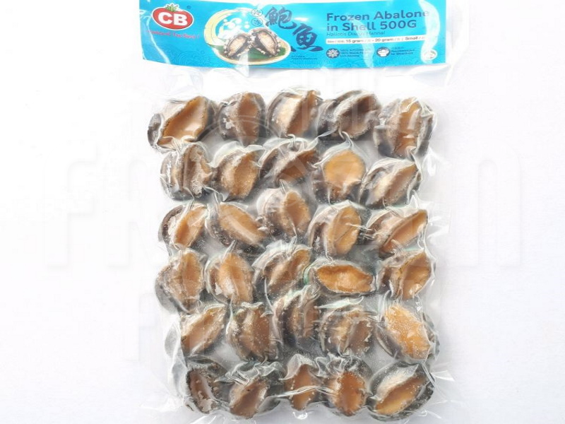 CB Frozen Abalone (L)  冷冻鲍鱼 (大) (500G)(11PCS+-)