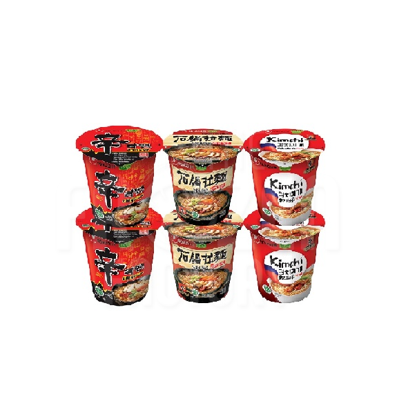 Nongshim Assorted Noodles 6 In 1 Cup